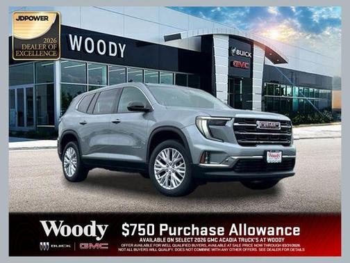 Sterling Metallic 2026 GMC Acadia AWD Elevation