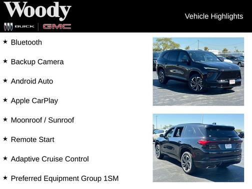 ebony twilight metallic 2026 Buick Enclave Sport Touring