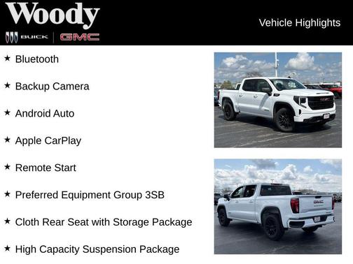 Summit White 2026 GMC Sierra 1500 Elevation