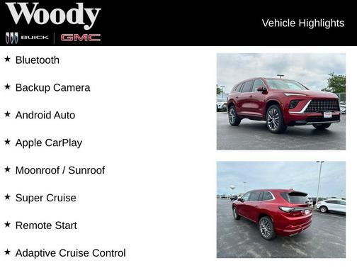 Cherry Red Tintcoat 2026 Buick Enclave Avenir