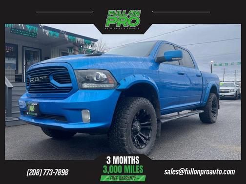 Blue 2018 RAM 1500 Sport