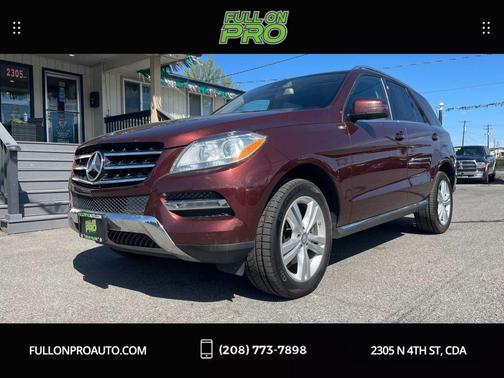 Burgundy 2014 Mercedes-Benz M-Class 4MATIC