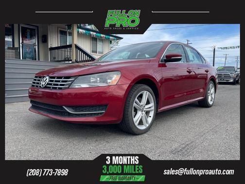Fortana Red 2015 Volkswagen Passat 2.0L TDI DSG SE w/Sunroof
