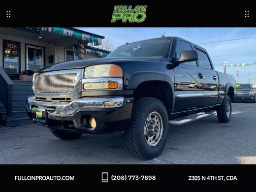 Onyx Black 2004 GMC Sierra 2500 SLT H/D Crew Cab