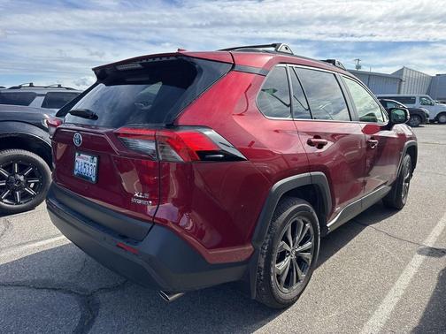 Maroon 2024 Toyota RAV4 Hybrid XLE Premium
