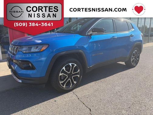 Laser Blue Pearlcoat 2022 Jeep Compass Limited