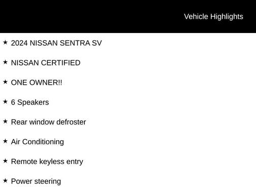 2024 Nissan Sentra SV