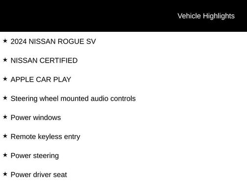 Gun Metallic 2024 Nissan Rogue SV