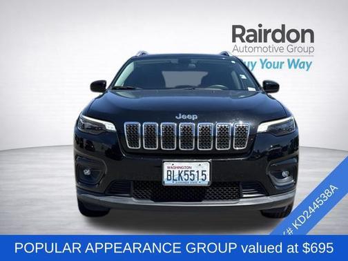 Diamond Black Crystal Pearlcoat 2019 Jeep Cherokee Latitude