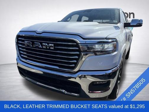 Bright White Clearcoat 2025 RAM 1500 Laramie