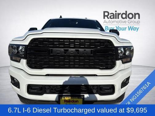 Bright White Clearcoat 2022 RAM 2500 Big Horn Crew Cab 4x4 6'4' Box