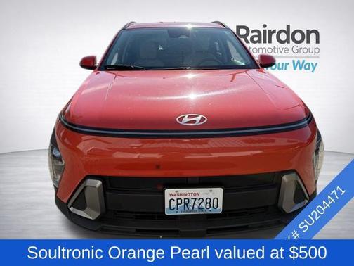 Soultronic Orange Pearl 2025 Hyundai KONA SEL