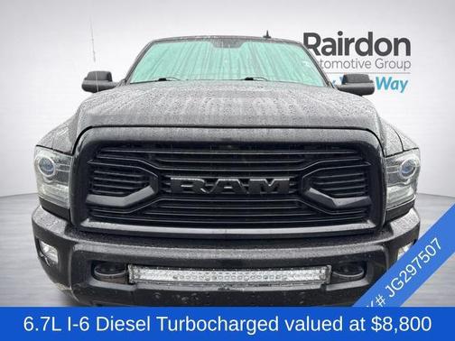 Brilliant Black Crystal Pearlcoat 2018 RAM 2500 Laramie Mega Cab 4x4 6'4' Box