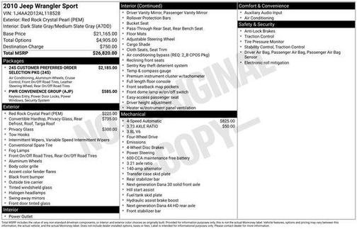 2010 Jeep Wrangler Sport
