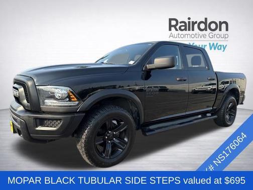 Diamond Black Crystal Pearlcoat 2022 RAM 1500 Classic Warlock Crew Cab 4x4 5'7' Box