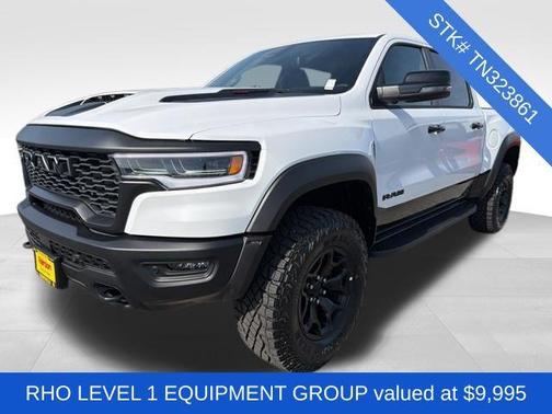 Bright White Clearcoat 2026 RAM 1500 RHO Crew Cab 4x4 5'7' Box
