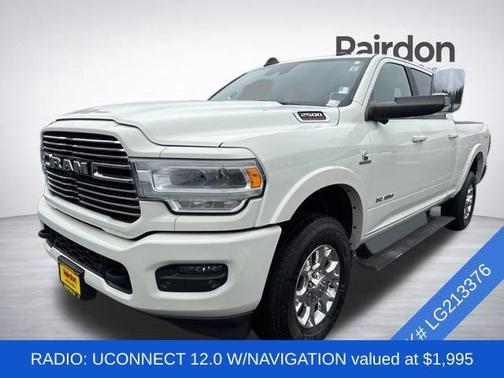 Pearl White 2020 RAM 2500 Laramie Crew Cab 4x4 6'4' Box