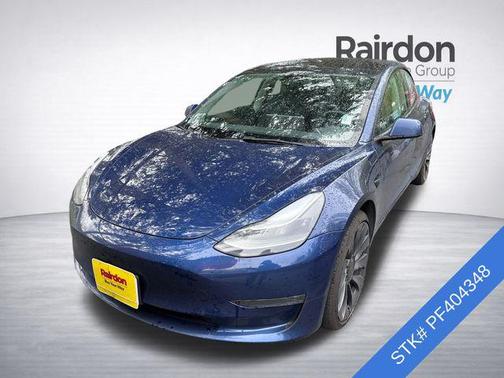 Deep Blue Metallic 2023 Tesla Model 3 Performance