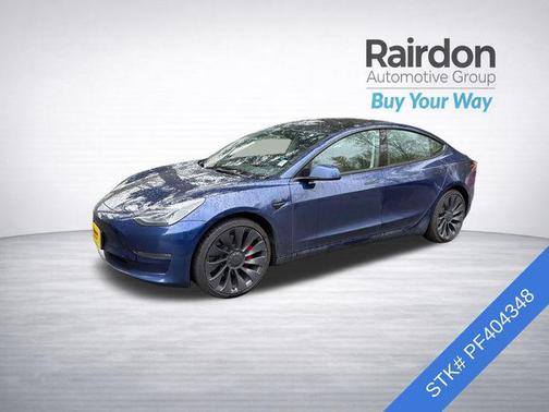 Deep Blue Metallic 2023 Tesla Model 3 Performance