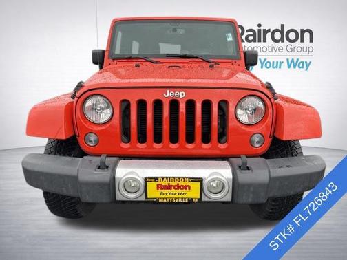 Sunset Orange Pearl 2015 Jeep Wrangler Unlimited Sahara