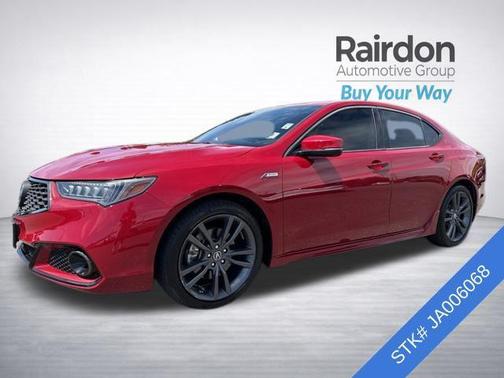 San Marino Red 2018 Acura TLX Technology
