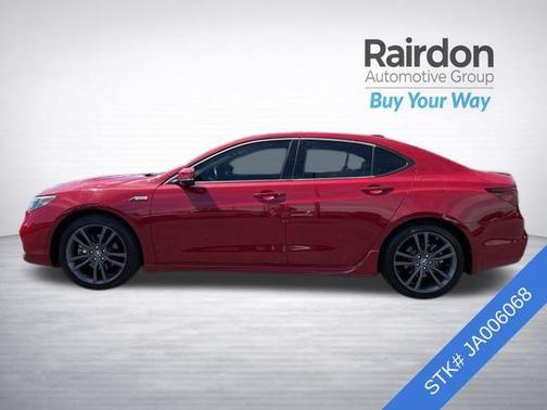 San Marino Red 2018 Acura TLX Technology