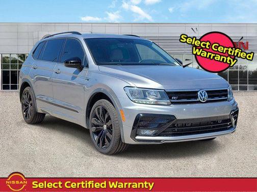 Silver Metallic 2021 Volkswagen Tiguan 2.0T SE R-Line Black