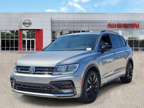 Silver Metallic 2021 Volkswagen Tiguan 2.0T SE R-Line Black