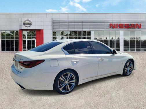 Pure White 2019 INFINITI Q50 3.0t Signature Edition