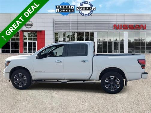Pearl White 2023 Nissan Titan Platinum Reserve