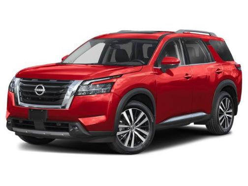 Scarlet Ember Tintcoat 2025 Nissan Pathfinder Platinum FWD