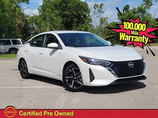 Aspen White Tricoat 2025 Nissan Sentra SV