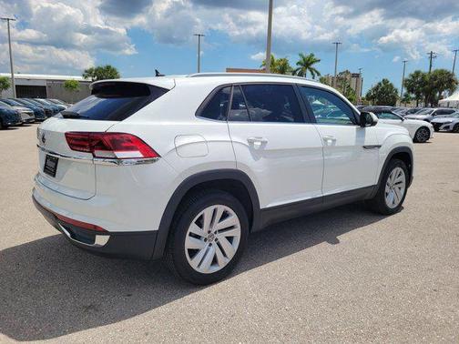 Pure White 2021 Volkswagen Atlas Cross Sport 2.0T SE w/Technology