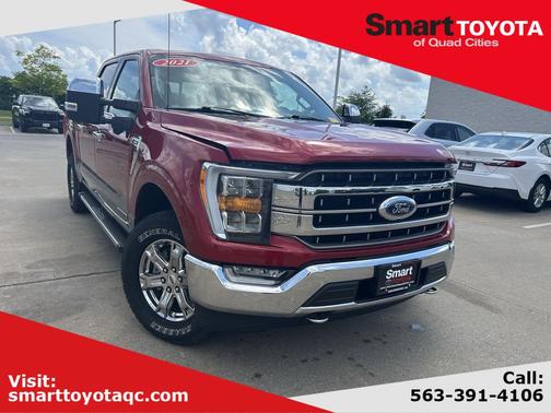 Red 2021 Ford F-150 Lariat