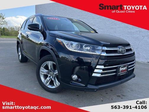 Midnight Black Metallic 2017 Toyota Highlander Limited
