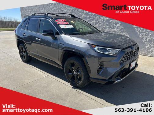 Gray 2019 Toyota RAV4 Hybrid SE