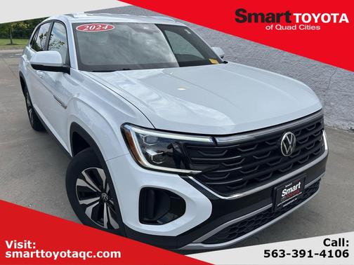 Pure White 2024 Volkswagen Atlas Cross Sport 2.0T SE