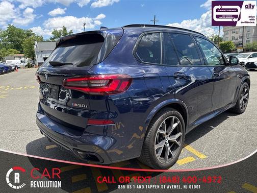 Blue 2021 BMW X5 M50i