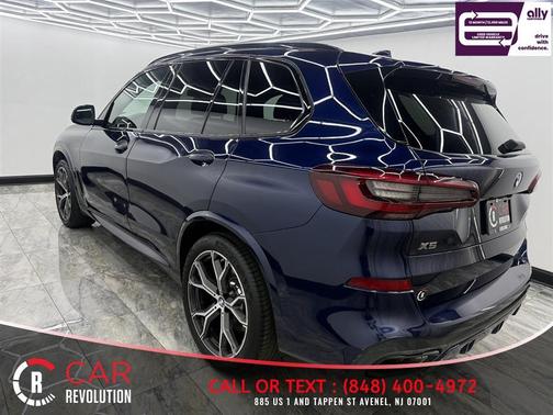Blue 2021 BMW X5 M50i