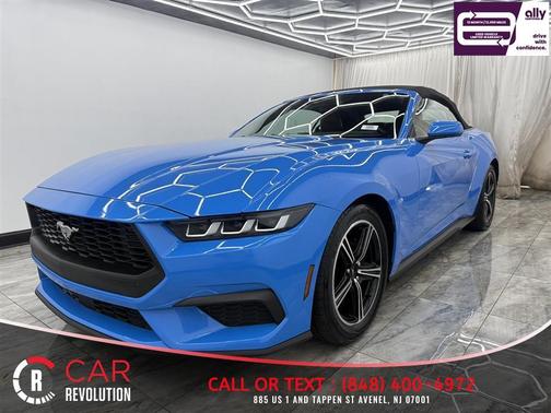 Blue 2024 Ford Mustang EcoBoost Premium