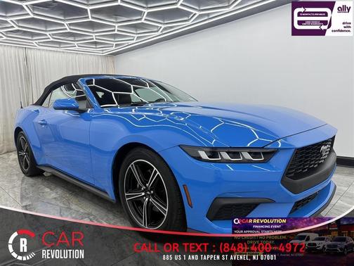 Blue 2024 Ford Mustang EcoBoost Premium