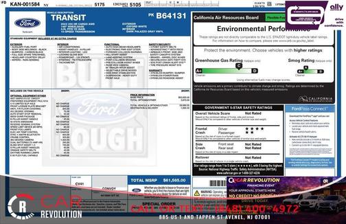 White 2023 Ford Transit-350 Base