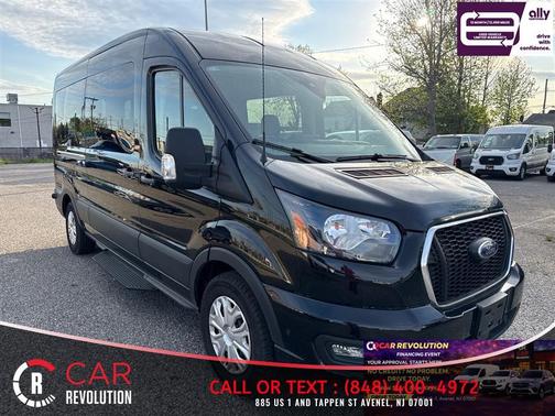 Black 2024 Ford Transit-350 XLT