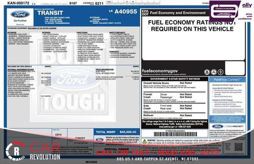 White 2020 Ford Transit-250 W/ REARCAM