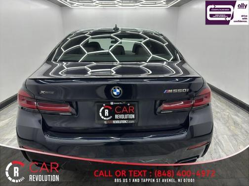 Blue 2021 BMW M550 i xDrive