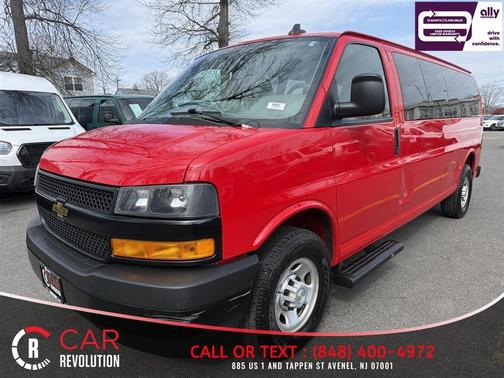 Red 2020 Chevrolet Express 3500 LS