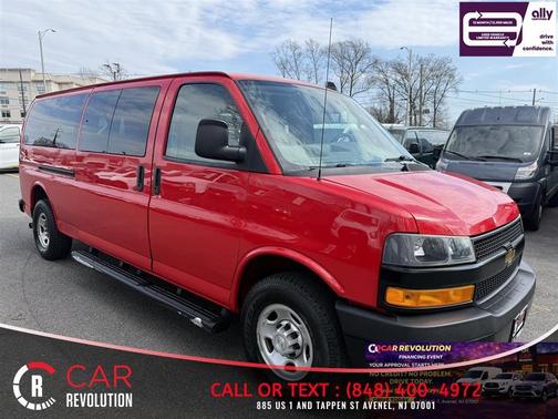Red 2020 Chevrolet Express 3500 LS