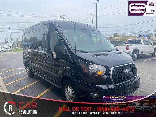 Black 2025 Ford Transit-350 XLT