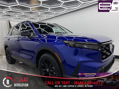 Blue 2025 Honda CR-V Hybrid Sport