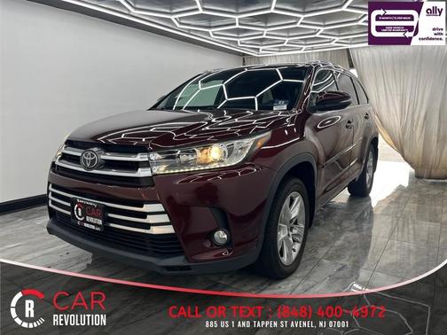 Red 2017 Toyota Highlander Limited